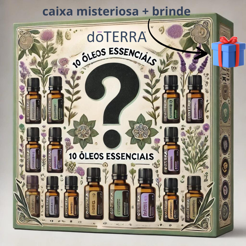 kit Caixa Misteriosa dōTERRA - 10 Óleos Essenciais + BRINDE